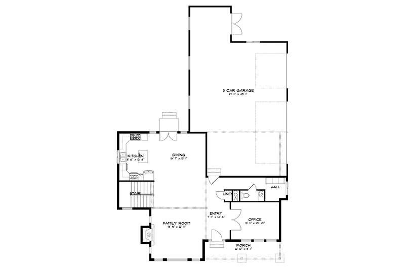 Rustic House Plan First Floor - 172D-0061 | House Plans and More