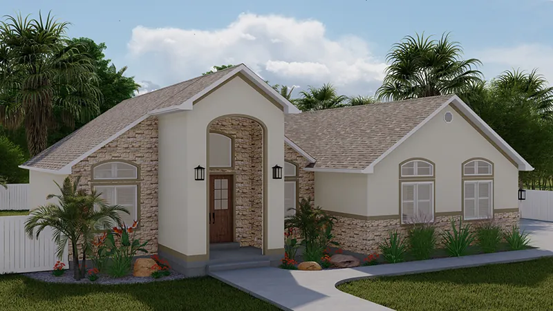 Florida House Plan Front Image - 172D-0071 | House Plans and More