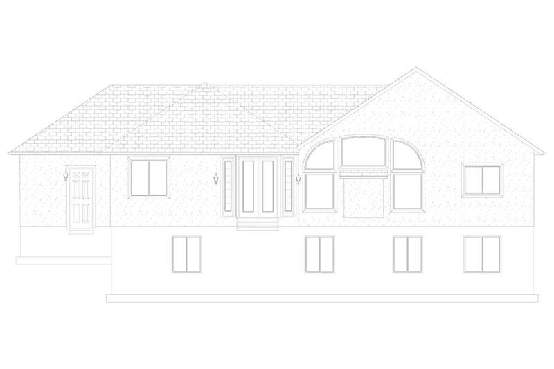 Florida House Plan Rear Elevation - 172D-0071 | House Plans and More