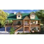 Vacation House Plan Front of House 172D-0098
