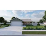 Ranch House Plan Front of House 172D-0122