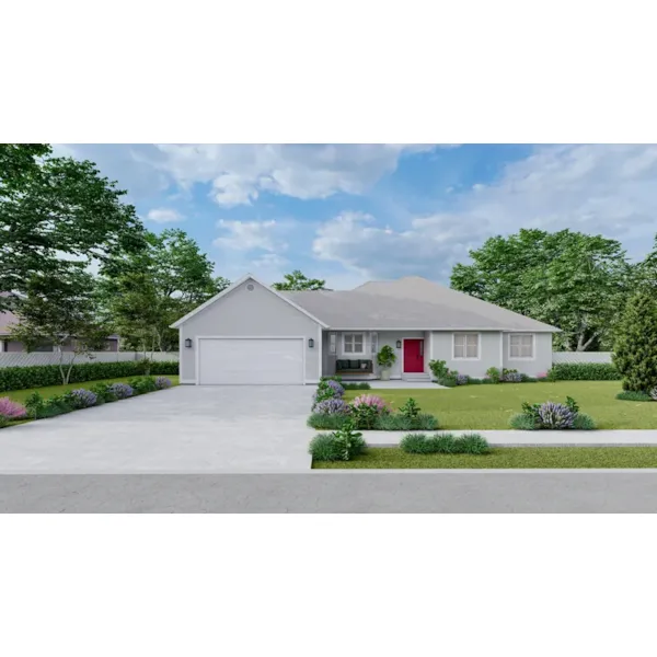 Brooks Drive Ranch Home Plan 172D-0129 | House Plans and More