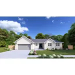Ranch House Plan Front of House 172D-0181