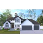 European House Plan Front of House 172D-0207
