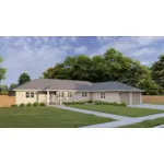 Ranch House Plan Front of House 172D-0209