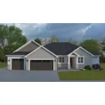 Traditional House Plan Front of House 172D-0210