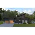 Ranch House Plan Front of House 172D-0213