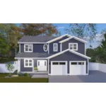 Traditional House Plan Front of House 172D-0218