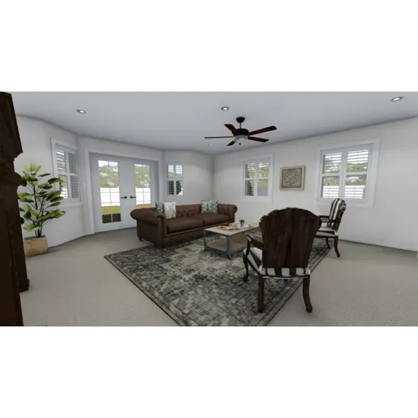 Farmhouse Plan Living Room Photo 01 - Adams Lane Traditional Home 172S-0001 - Search House Plans and More