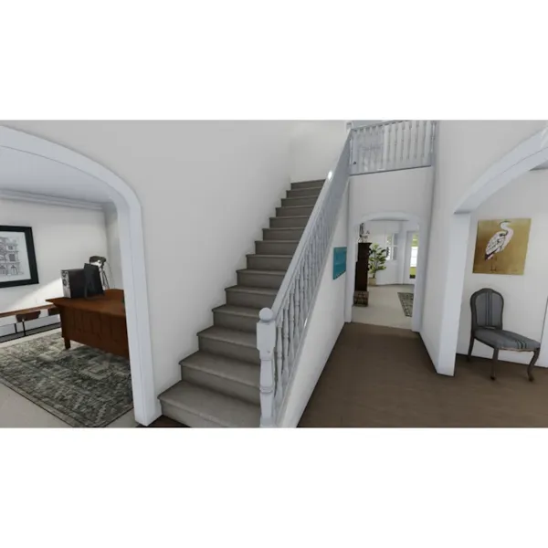 Farmhouse Plan Stairs Photo 01 - Adams Lane Traditional Home 172S-0001 - Search House Plans and More