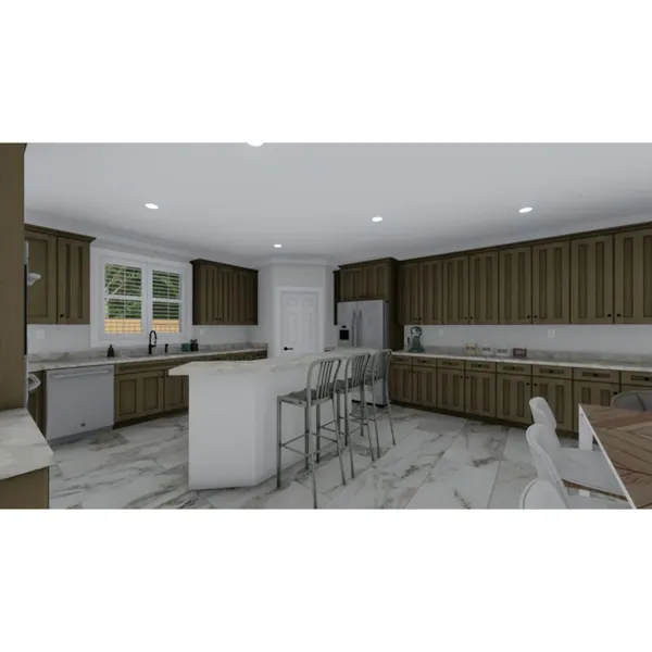 Luxury House Plan Kitchen Photo 03 - Bocchino Mediterranean Home 172S-0002 - Search House Plans and More