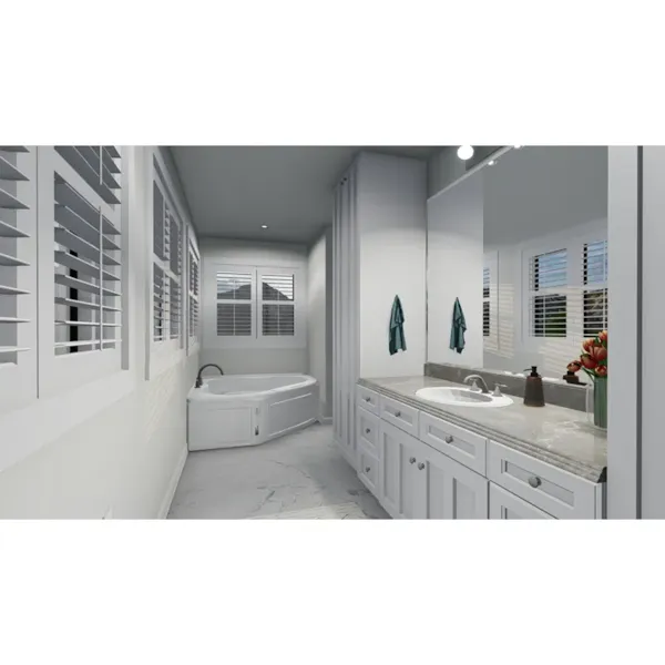 Southern House Plan Master Bathroom Photo 02 - Williams Bay Country Home 172S-0004 - Shop House Plans and More