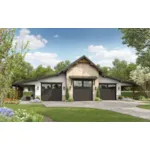 Building Plans Front of House 175D-7521