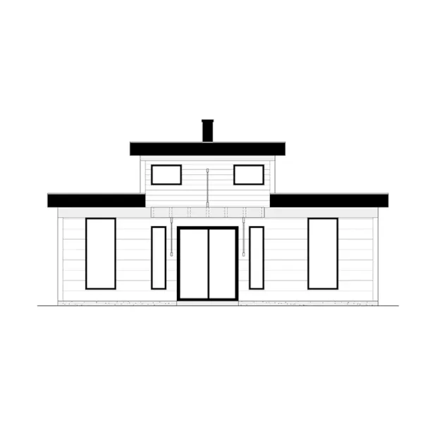 Cabin & Cottage House Plan Rear Elevation - 177D-0001 | House Plans and More