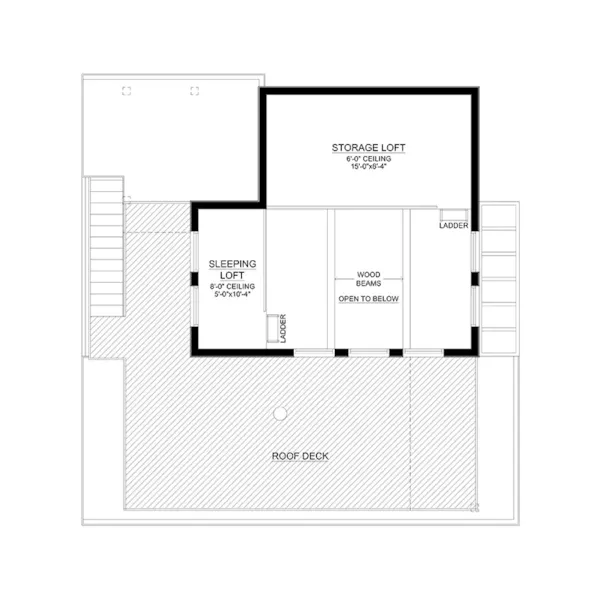 Vacation House Plan Loft - 177D-0002 | House Plans and More