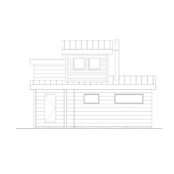 Left Elevation - 177D-0003 | House Plans and More