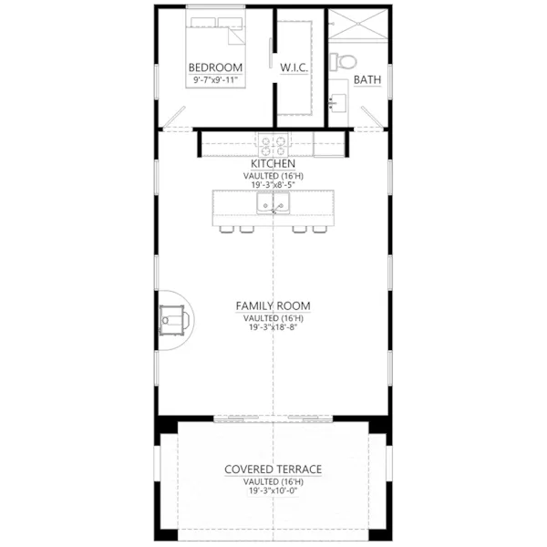 Vacation House Plan First Floor - 177D-0004 | House Plans and More