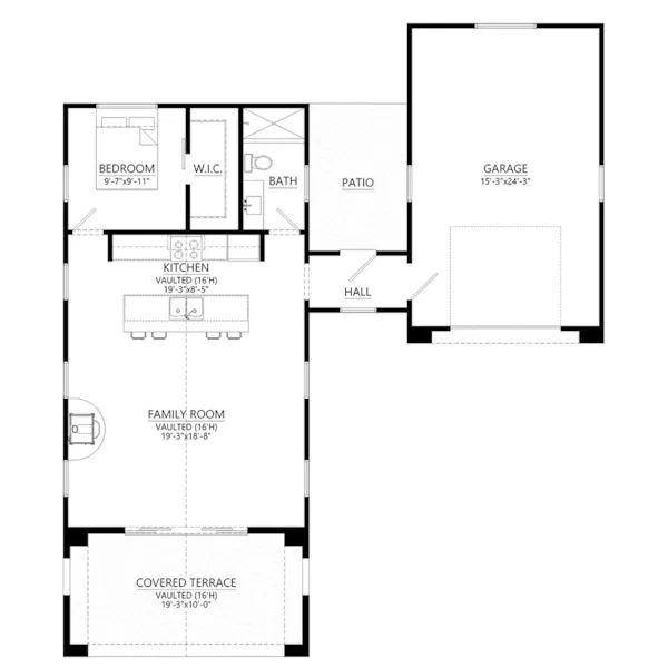 Waterfront House Plan First Floor - 177D-0005 | House Plans and More