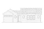 Bungalow House Plan Front Elevation - 177D-0006 | House Plans and More