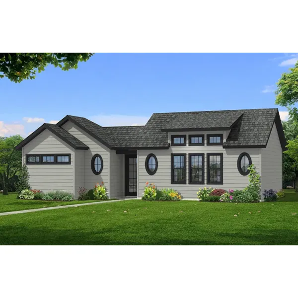 Bungalow House Plan Front of Home - 177D-0006 | House Plans and More