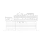 Bungalow House Plan Left Elevation - 177D-0006 | House Plans and More