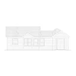 Bungalow House Plan Rear Elevation - 177D-0006 | House Plans and More