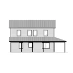 Mountain House Plan Left Elevation - 177D-0007 | House Plans and More