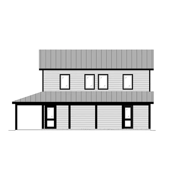 Mountain House Plan Right Elevation - 177D-0007 | House Plans and More