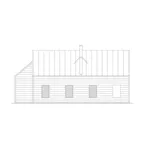 Cabin & Cottage House Plan Left Elevation - 177D-0008 | House Plans and More