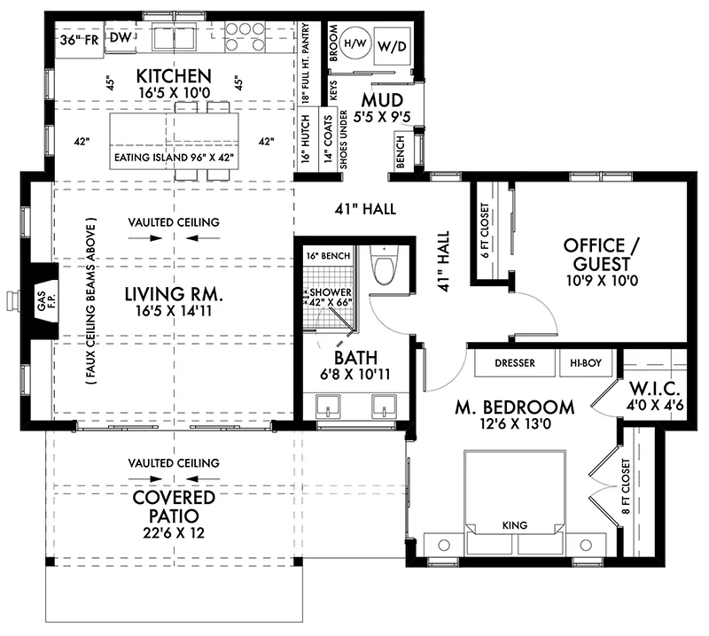 First Floor - 180D-0003 | House Plans and More