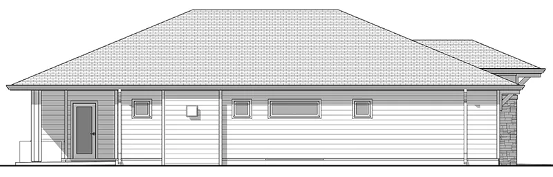 Cabin & Cottage House Plan Left Elevation - Rankin Ranch Home 180D-0006 | House Plans and More