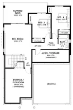 Cabin & Cottage House Plan Optional Floor Plan - Rankin Ranch Home 180D-0006 | House Plans and More