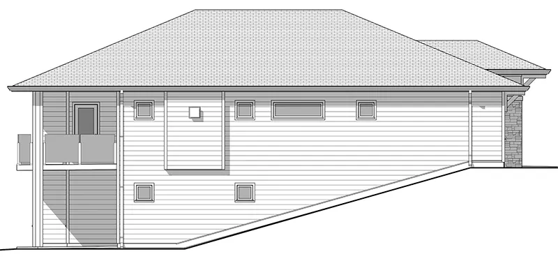 Cabin & Cottage House Plan Side View Photo 01 - Rankin Ranch Home 180D-0006 | House Plans and More