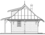 Shingle House Plan Right Elevation - Shelby Lane Cottage 180D-0008 | House Plans and More