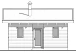 Waterfront House Plan Rear Elevation - Tilikum Modern Cabin 180D-0009 | House Plans and More