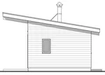 Waterfront House Plan Right Elevation - Tilikum Modern Cabin 180D-0009 | House Plans and More