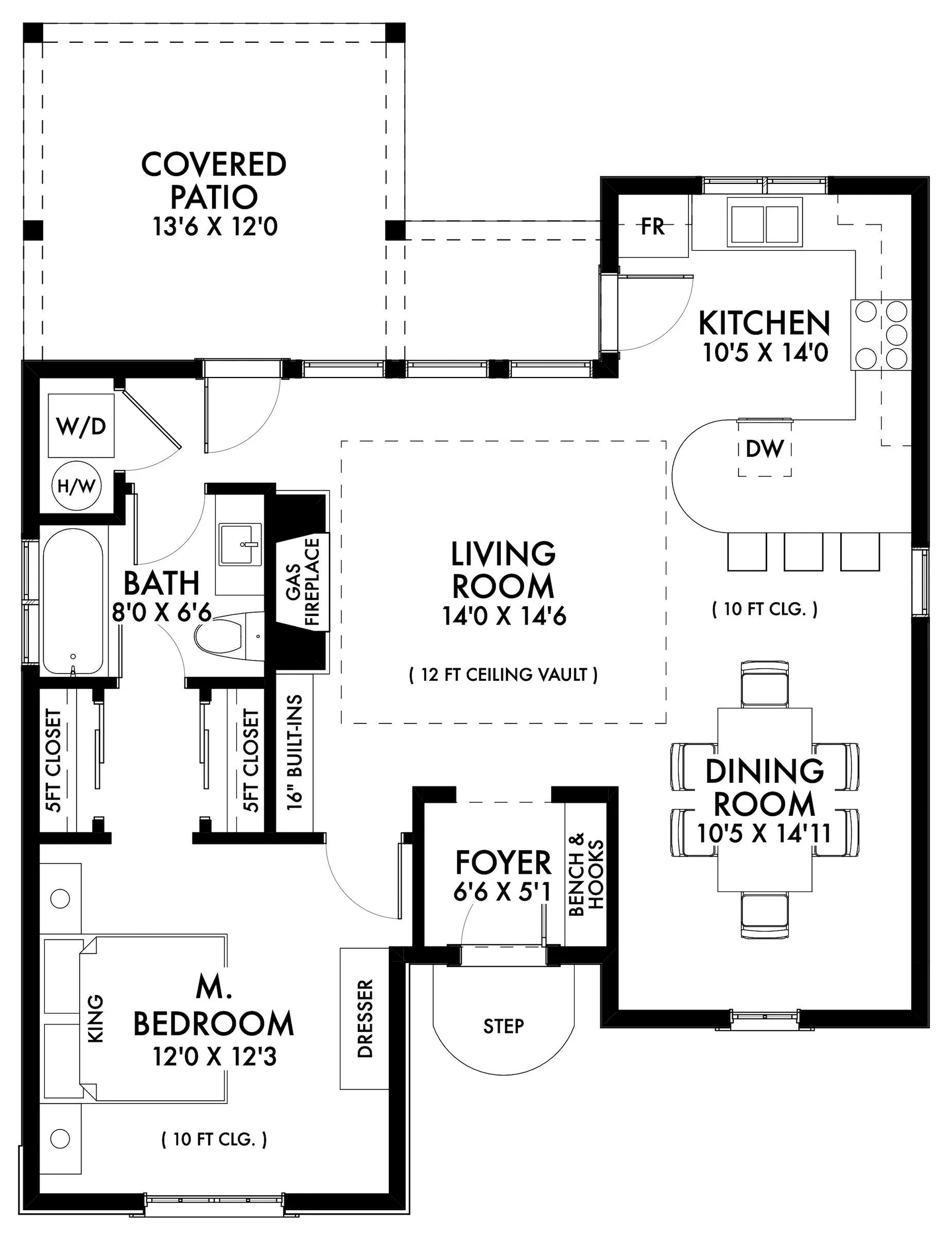 Mountain House Plan First Floor - Wenlock European Cottage 180D-0012 | House Plans and More