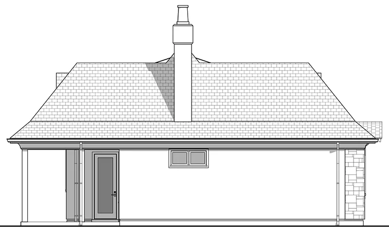 Mountain House Plan Left Elevation - Wenlock European Cottage 180D-0012 | House Plans and More