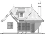 Mountain House Plan Rear Elevation - Wenlock European Cottage 180D-0012 | House Plans and More