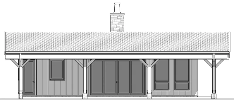 Lake House Plan Left Elevation - Shelter Bay Rustic Cottage 180D-0013 | House Plans and More