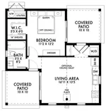 Rustic House Plan First Floor - Piper Modern Cabin 180D-0014 | House Plans and More