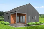 Modern House Plan Front of House 180D-0014