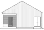 Rustic House Plan Rear Elevation - Piper Modern Cabin 180D-0014 | House Plans and More