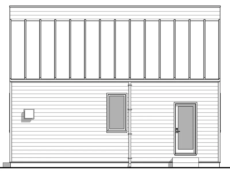 Bungalow House Plan Right Elevation - Lopez Modern Cabin 180D-0015 | House Plans and More