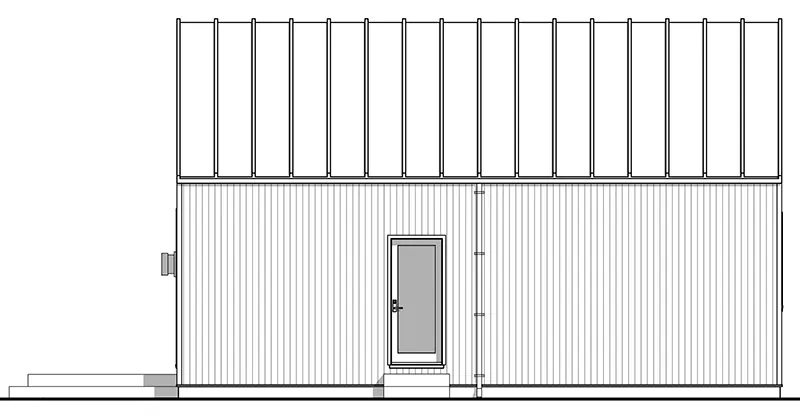 Contemporary House Plan Right Elevation - Dwight Modern Home 180D-0017 | House Plans and More