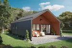 European House Plan Front of Home - Big Sur Modern Cabin 180D-0018 | House Plans and More