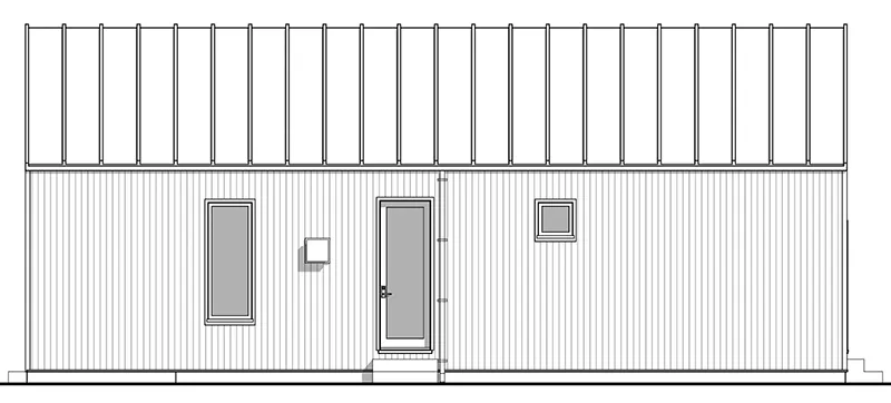 European House Plan Right Elevation - Big Sur Modern Cabin 180D-0018 | House Plans and More