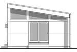 Ranch House Plan Rear Elevation - Bimini Small Modern Home 180D-0019 | House Plans and More