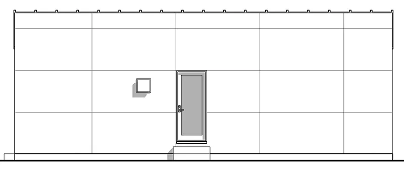 Ranch House Plan Right Elevation - Bimini Small Modern Home 180D-0019 | House Plans and More