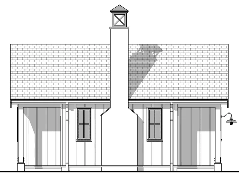 Lake House Plan Left Elevation - Cozy Point Farmhouse Cottage 180D-0020 | House Plans and More